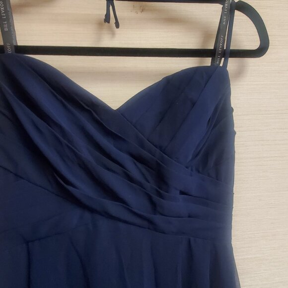 Bill Levkoff Navy Bridesmaids Dress US12 - Picture 3 of 6